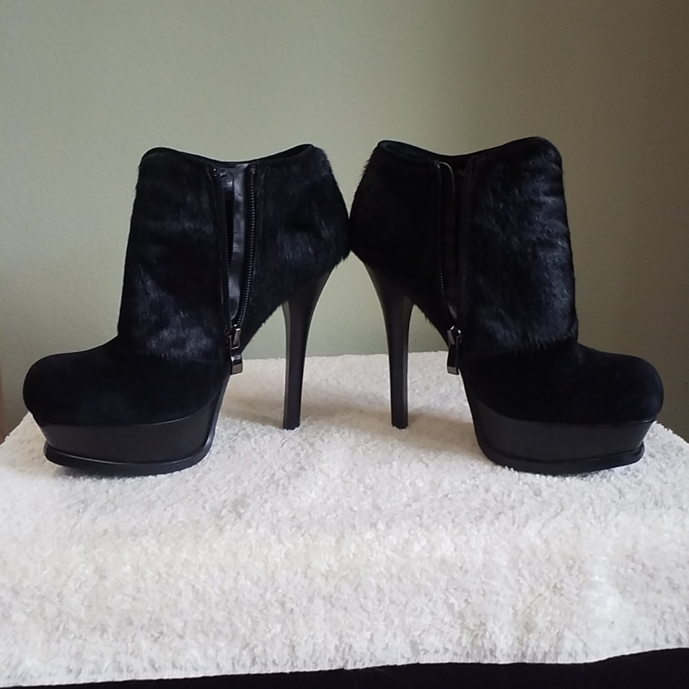Chinese Laundry Elise Calf Hair High Heel Boot 8M